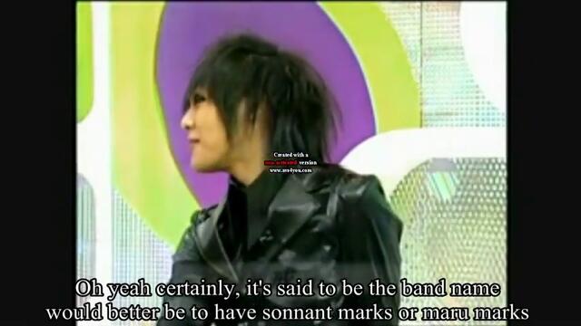 The Gazette Talk show cassis 1/2 with English subtitles