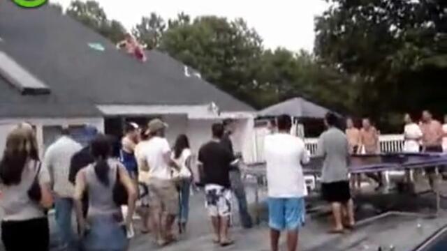 Pokriv tramplin basein proval