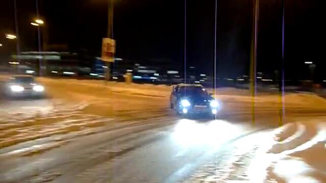Дрифт в снега - Subaru impreza STI