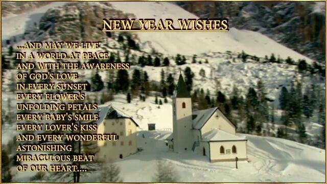 New Year Wishes - We wish you a Merry Christmas and a Happy New Year - Enya