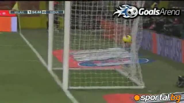 Милан са отново на върха след поредния гол на Ночерино и вкараната дузпа на Ибра!