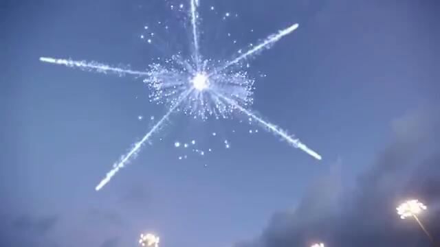 Уникална заря от топки