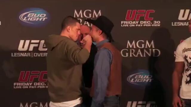 Diaz v Cerrone Staredown - UFC 141 PC