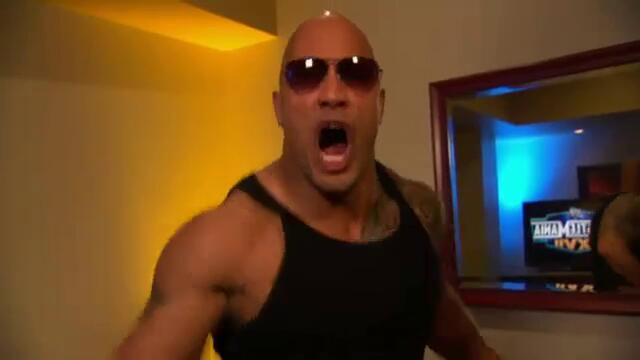 WrestleMania XXVII Host Dwayne _The Rock_ Johnson shares a s