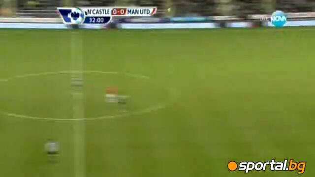 Нюкасъл разпиля " Шампионите " с 3:0, Берба удря греда